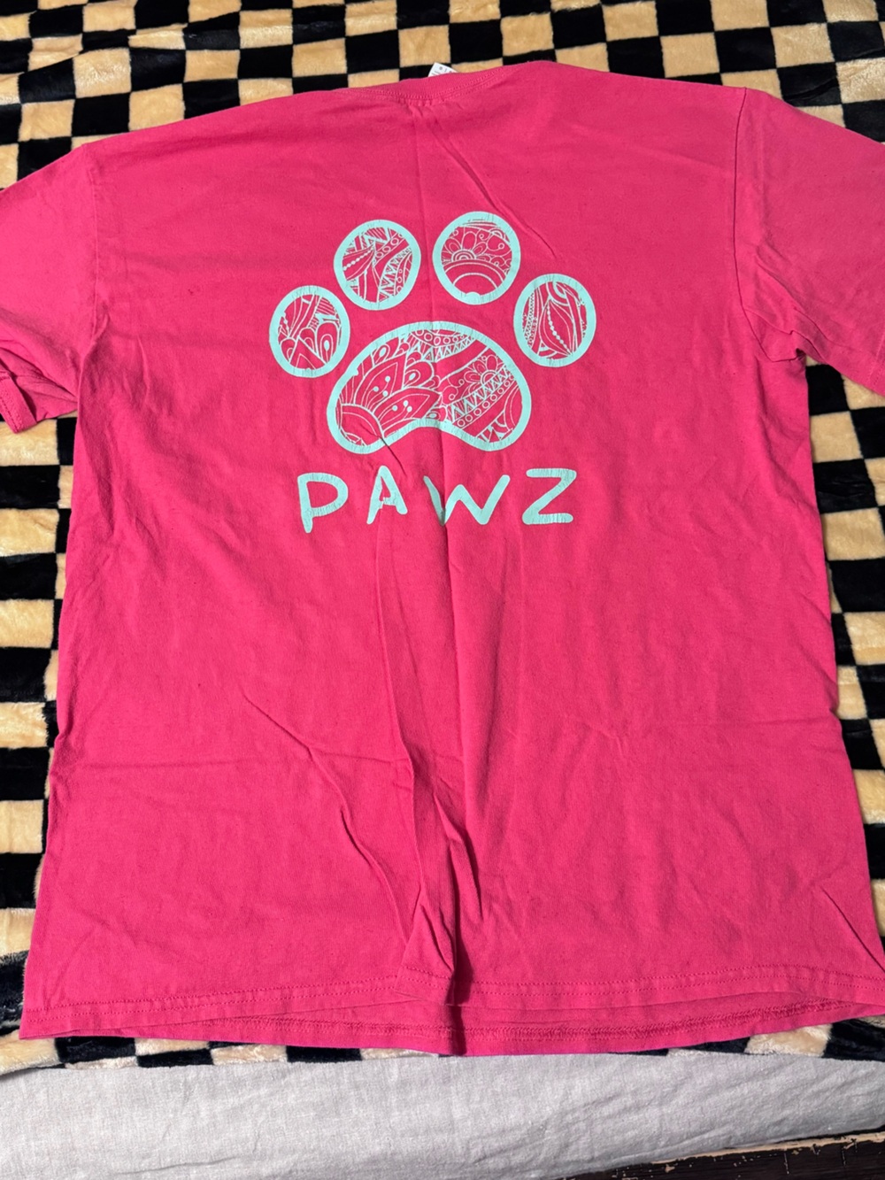 PAWZ Pink Short-Sleeve Logo T-Shirt